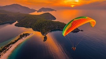 fethiye paragliding from kusadasi