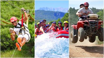 Kemer Rafting, Zipline and ATV Tour – 3-in-1 Adventure